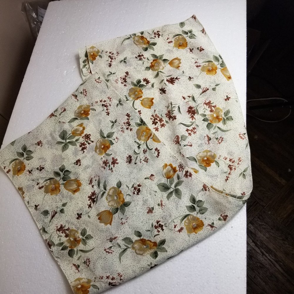 Floral Ladies Scarf 66 inches Length, 10.5 inches Wide, Fall, Autumn Colors